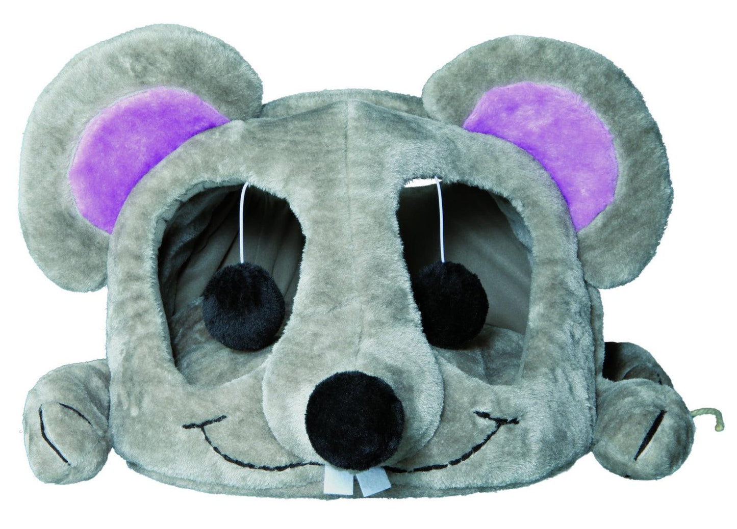 Trixie Junior Lukas cuddly cave, 35 x 33 x 65 cm, light grey/grey.