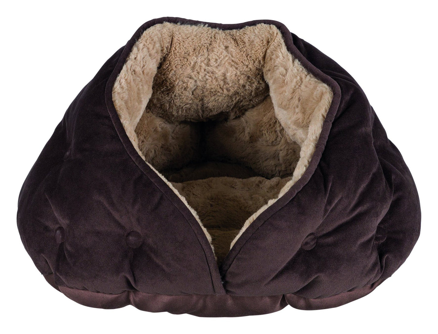Trixie Malu cuddly cave, 47 x 27 x 41 cm, brown/light brown