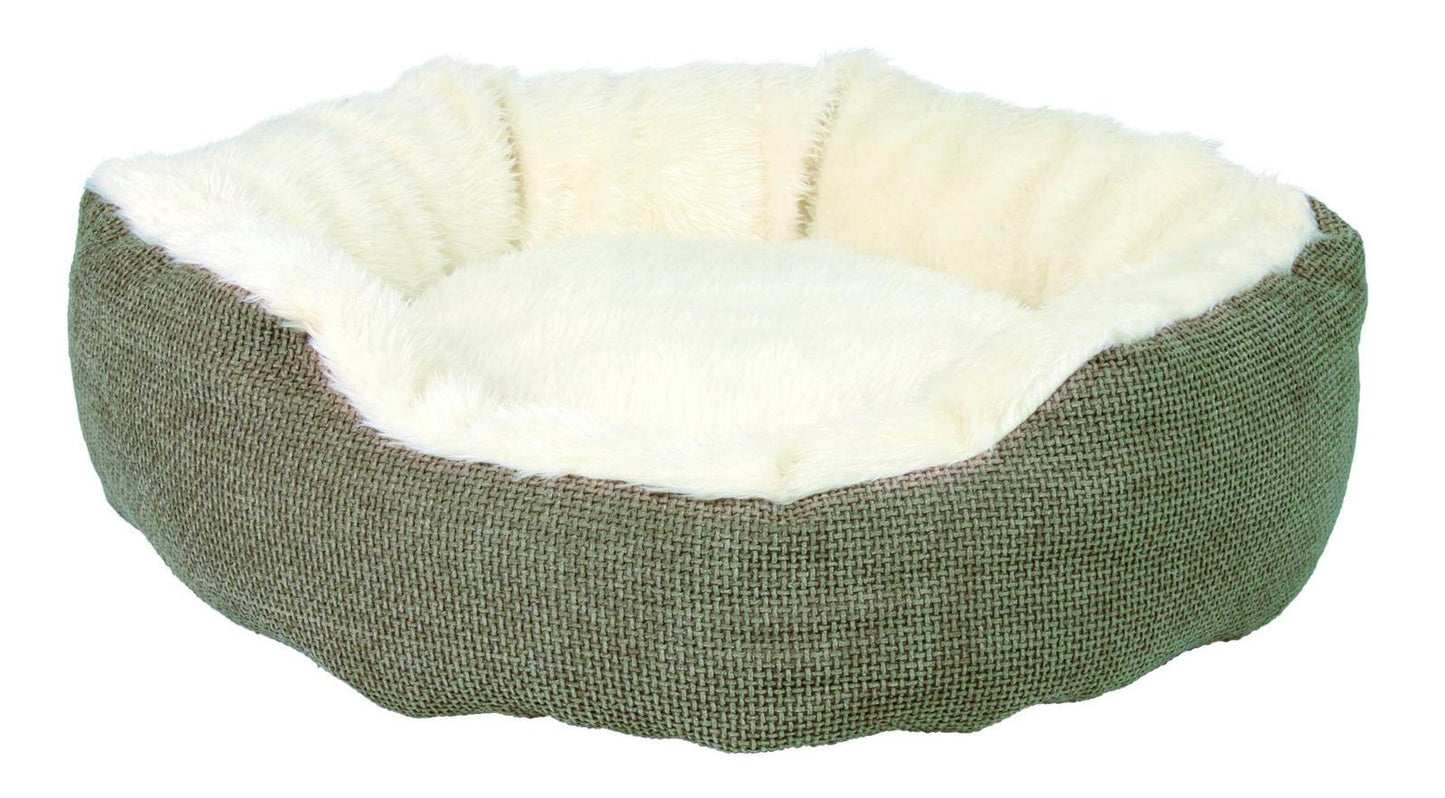 Trixie Yuma bed, diam. 45 cm, brown/wool-white.