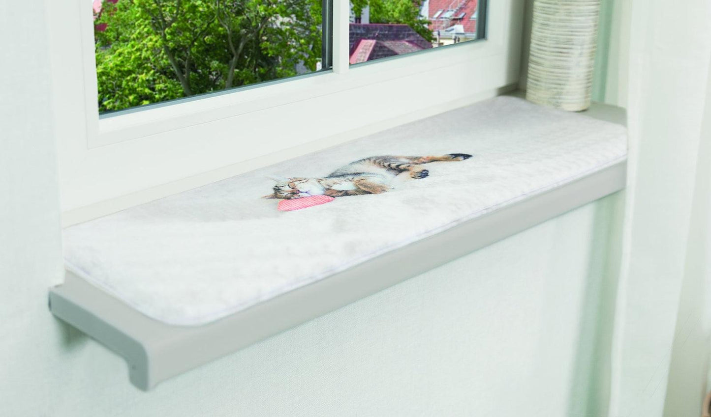 Trixie Nani lying mat for Windowsills, 90 x 28 cm, grey.