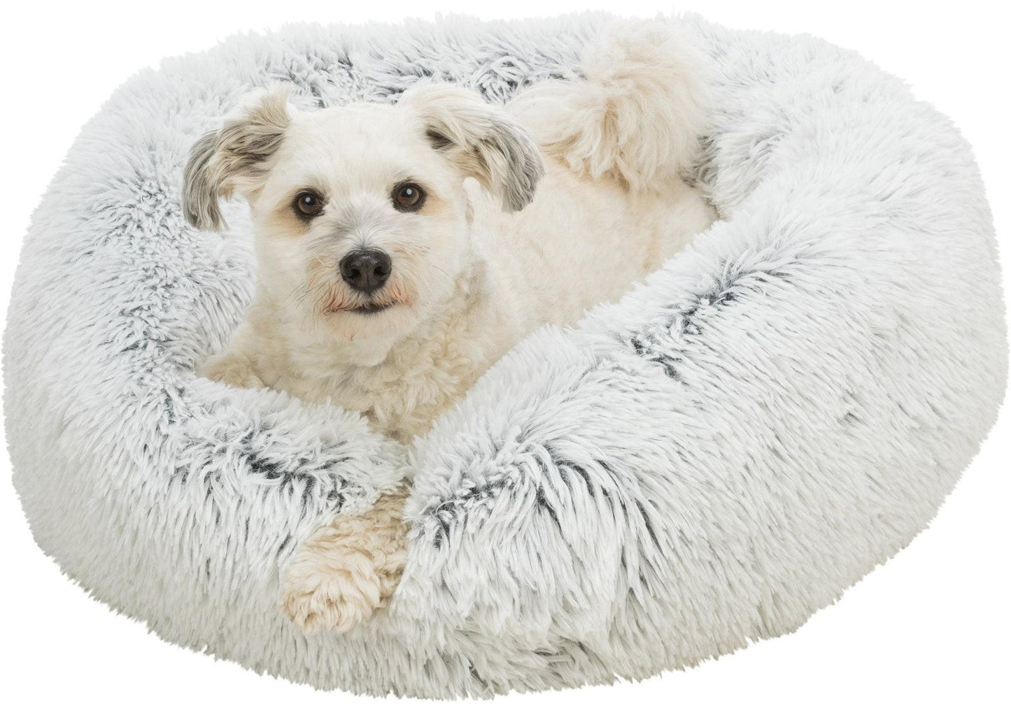 Trixie Harvey bed round, diam. 70 cm, white-black.