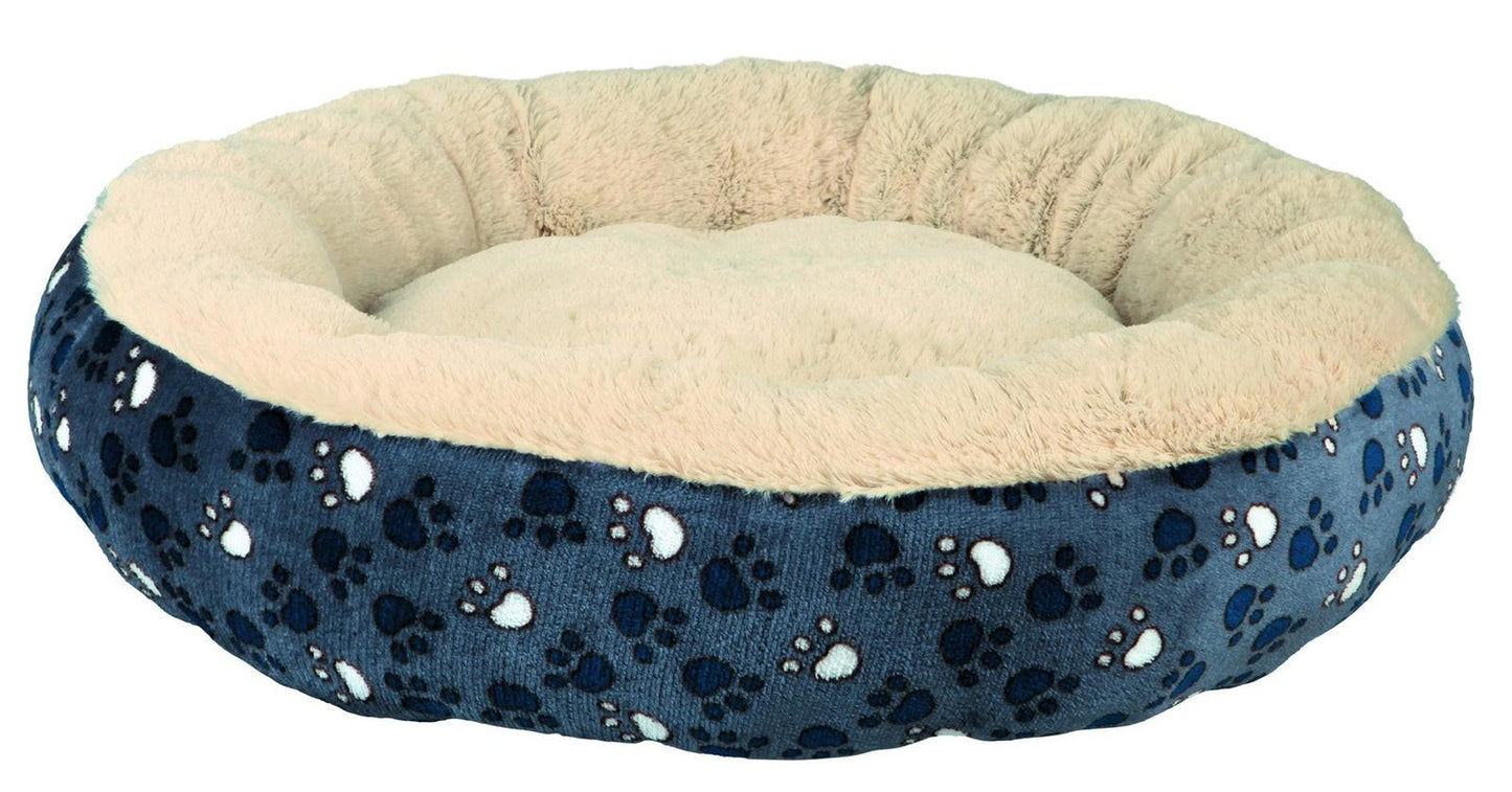Trixie Tammy bed, diam. 70 cm, blue/beige.