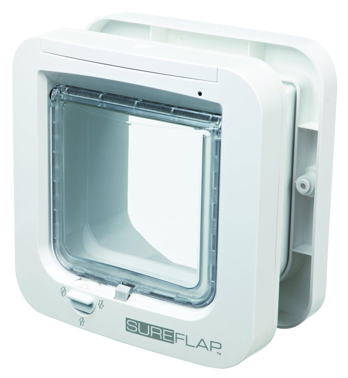 Trixie SureFlap DualScan 4-way flap w. microchip ident., 21 x 21 cm, white.