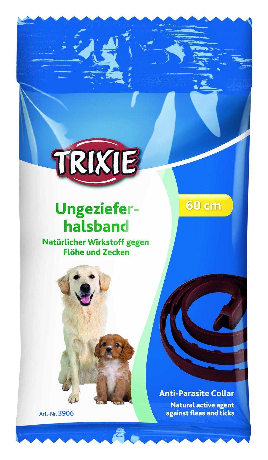 Trixie Anti-Parasite collar for dogs, 60 cm, brown.