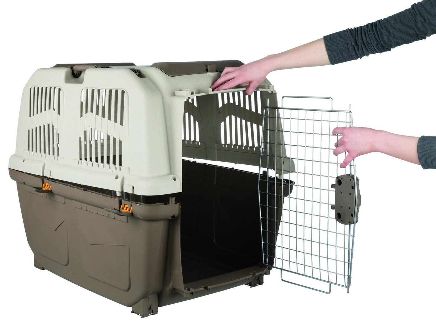 Trixie Skudo 7 transport box, L: 73 x 76 x 105 cm, taupe/sand.