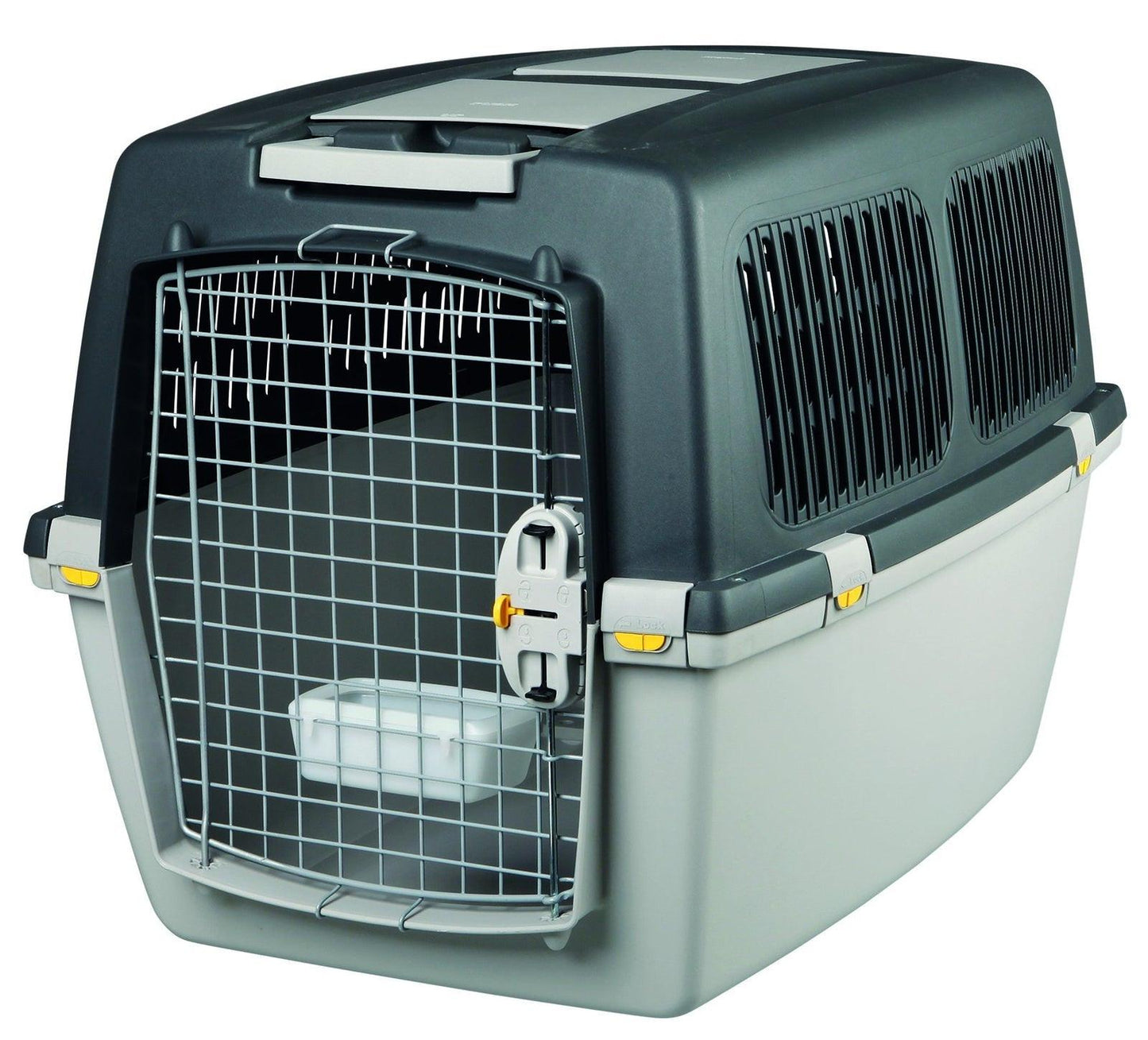 Trixie Gulliver 5 transport box, M: 58 x 60 x 79 cm, light grey/dark grey.