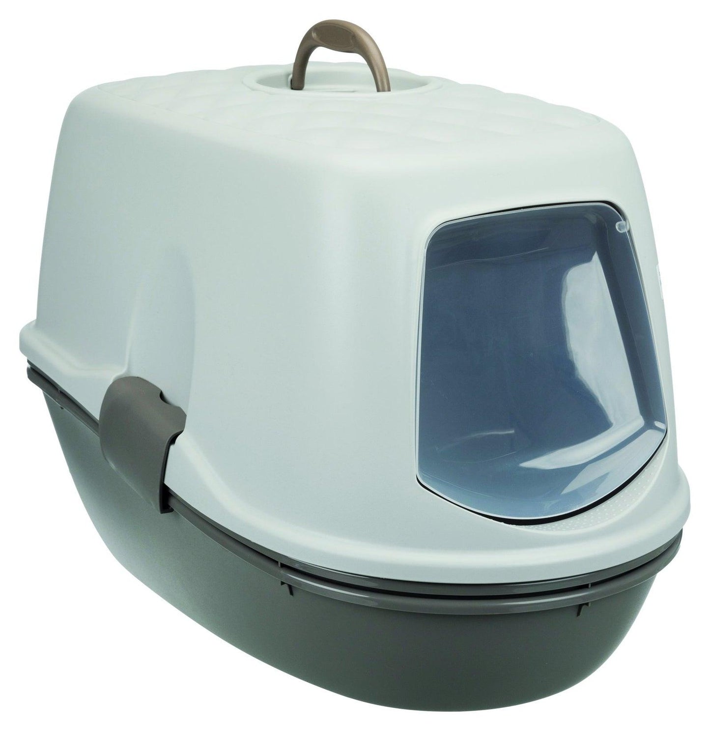 Trixie Berto Top cat litter tray, with separating system, 39 x 42 x 59 cm, taupe/light taupe.
