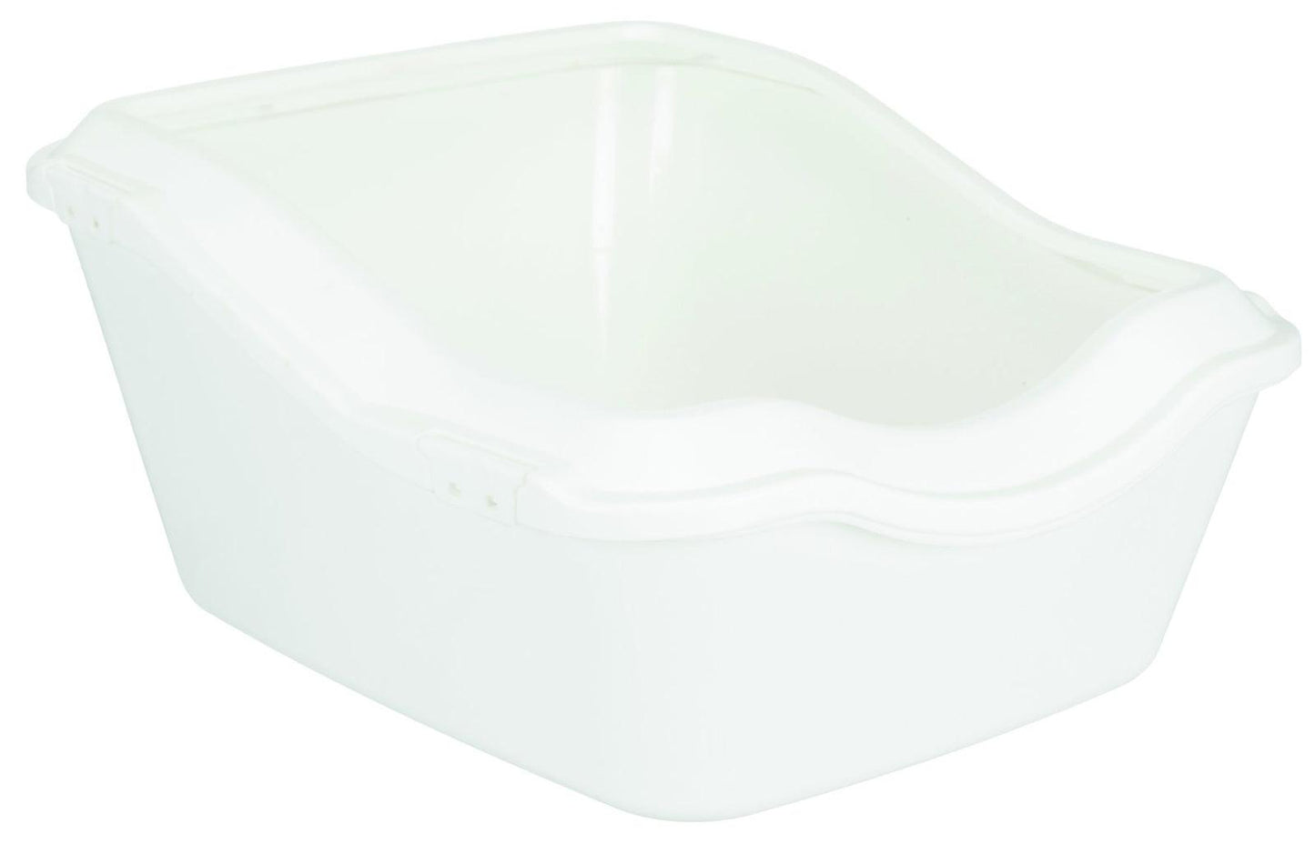 Trixie Cleany Cat cat litter tray, with rim, 45 x 21 (29) x 54 cm, white.