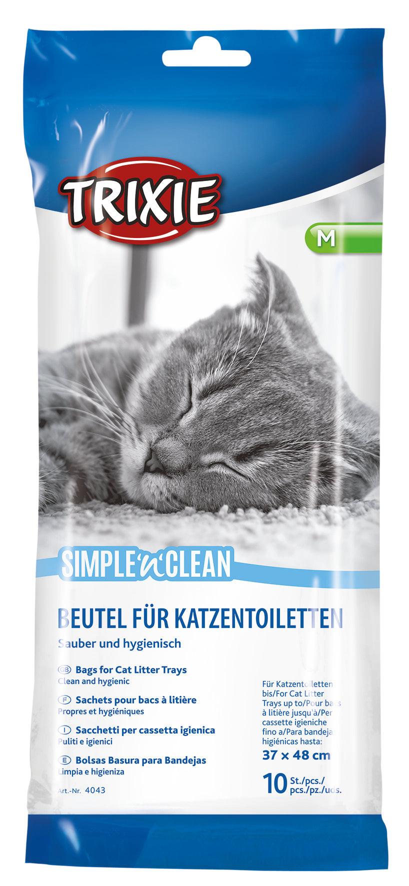 Trixie Simple'n'Clean Bags for litter trays, M: up to 37 x 48 cm, 10 pcs..