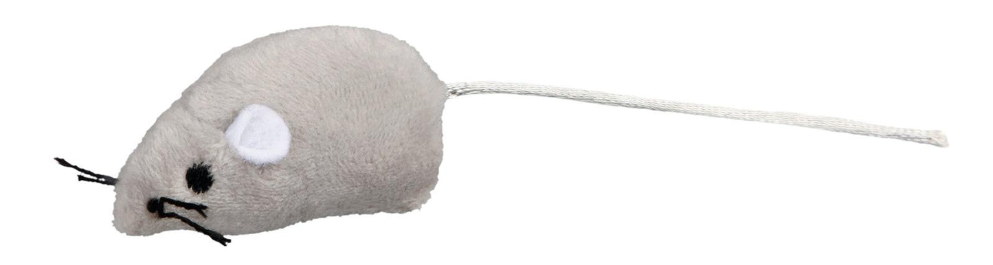 Trixie Plush mouse, 5 cm, bulk, grey.