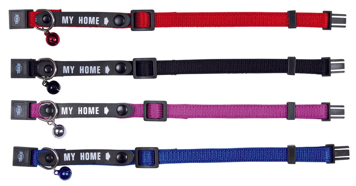 Trixie Cat collar with address tag, nylon.
