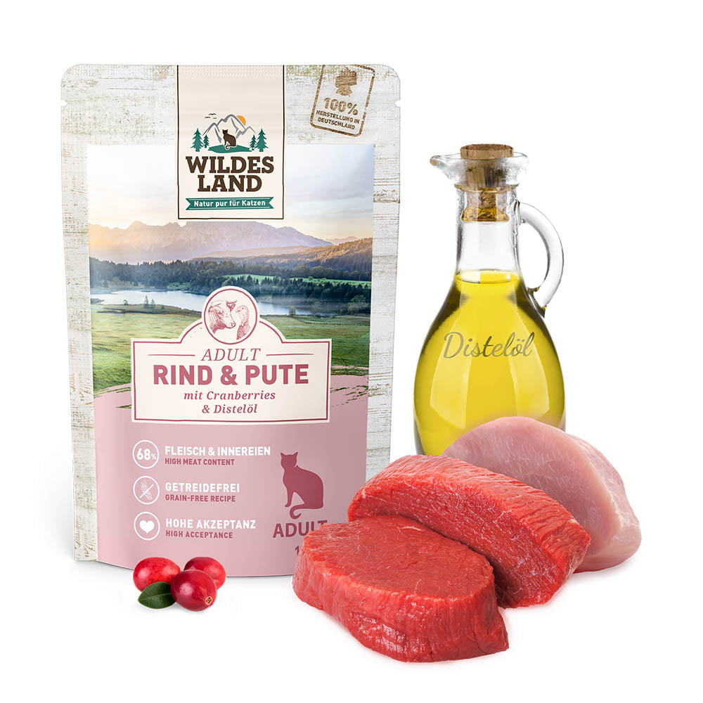 Wildes Land Classic Adult Beef and Turkey Pouches