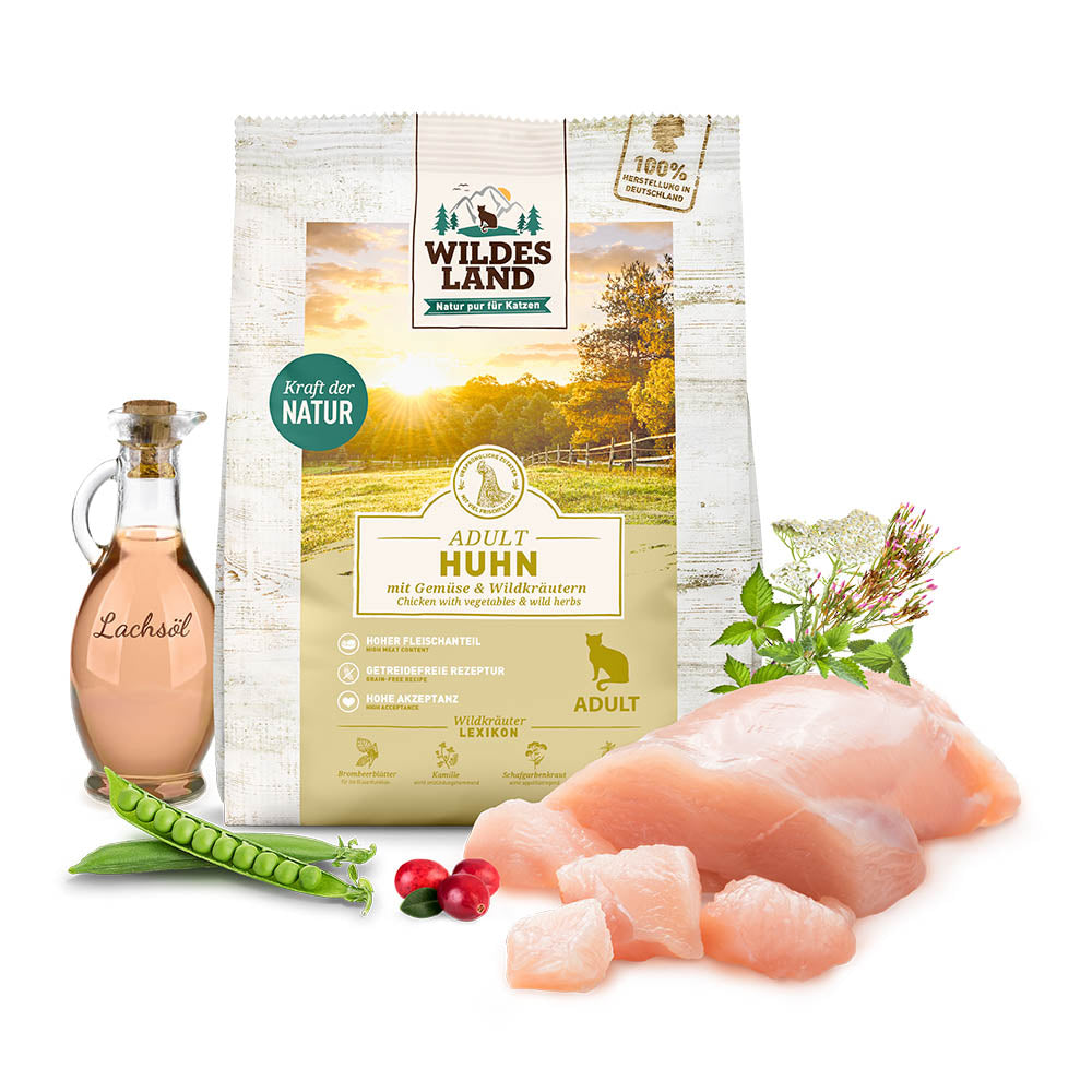 Wildes Land Classic Cat Adult Chicken with garden vegetables