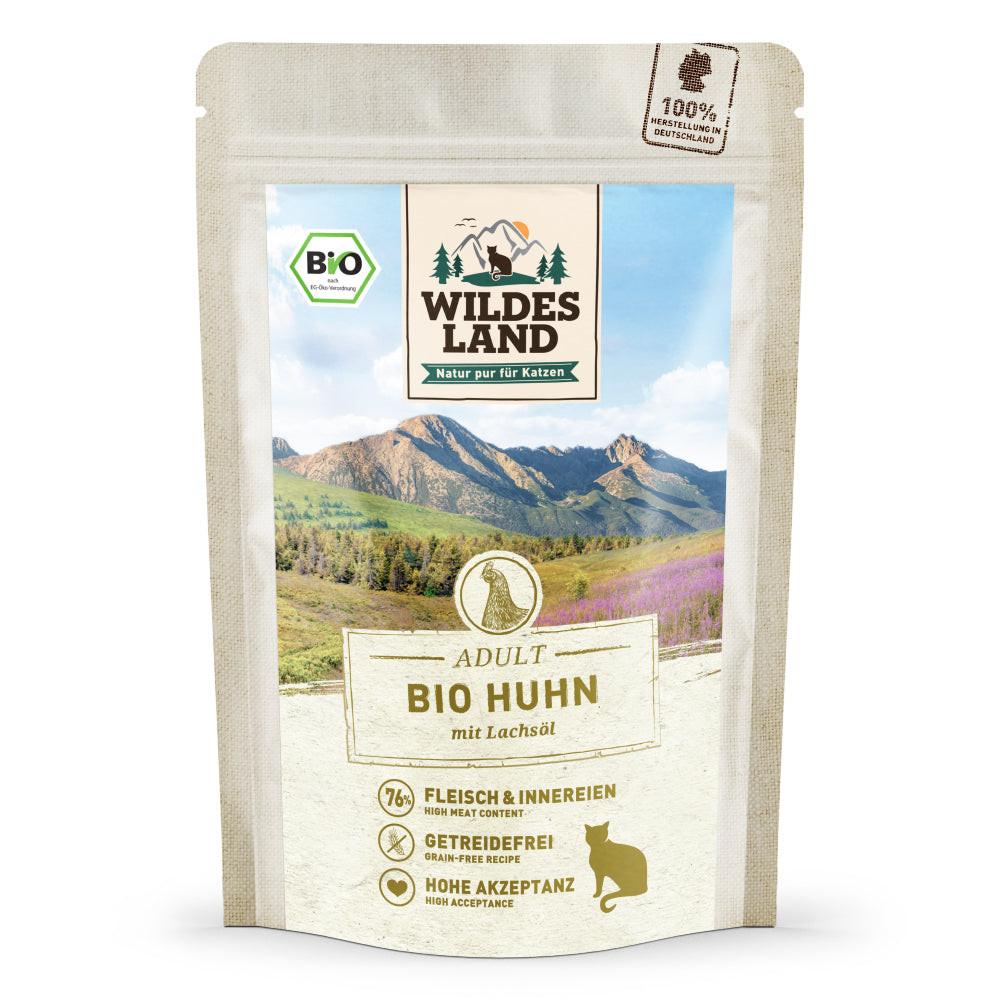 Wildes Land BIO Adult Organic Pure Chicken Pouches.