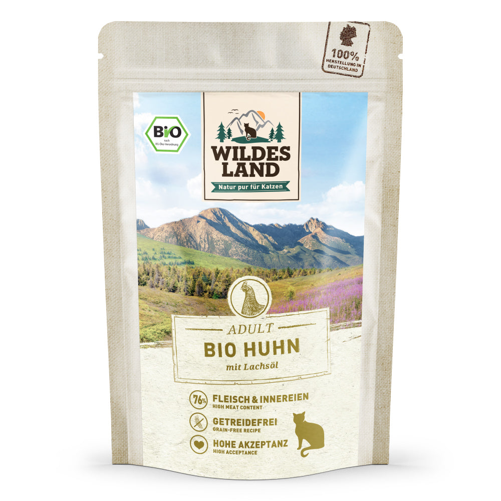 Wildes Land BIO Adult Organic Pure Chicken Pouches