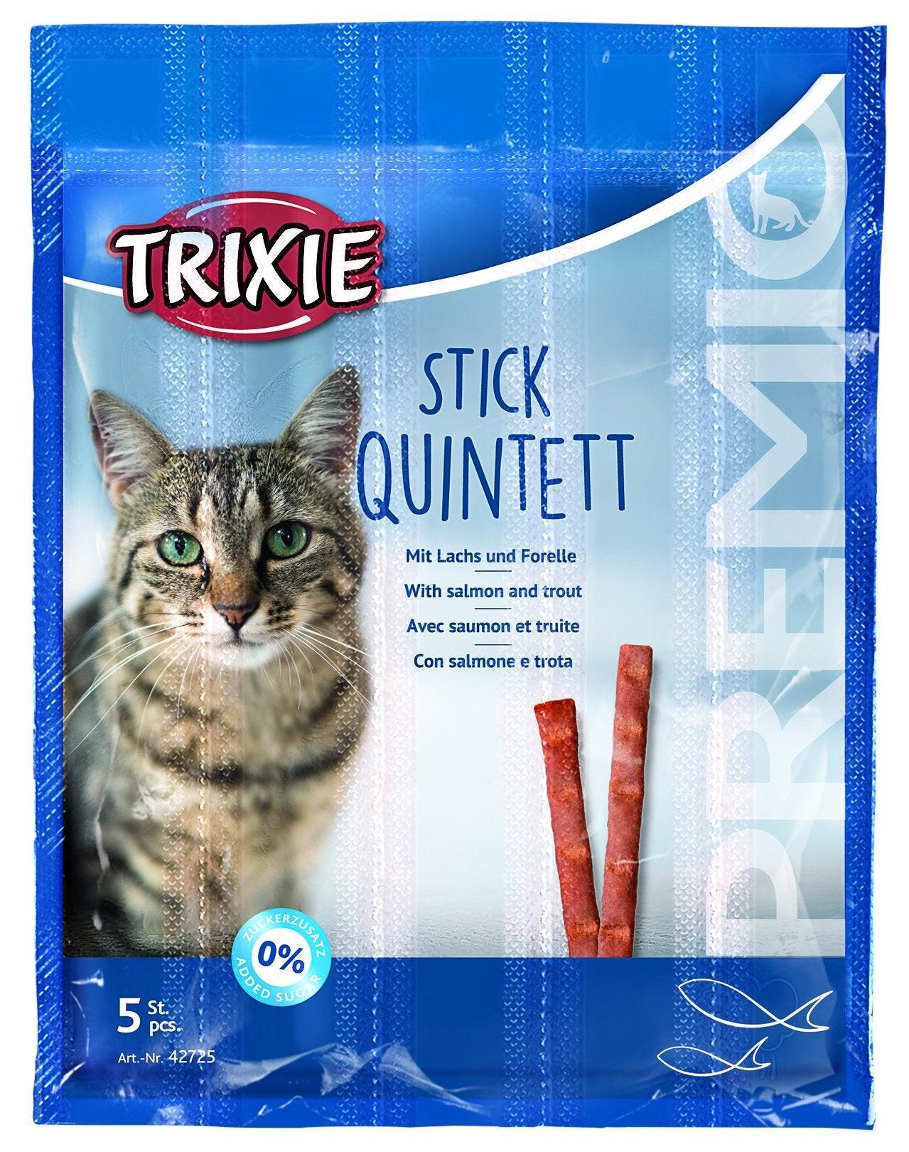 Trixie PREMIO Stick Quintett, salmon/trout, 5 x 5 g.