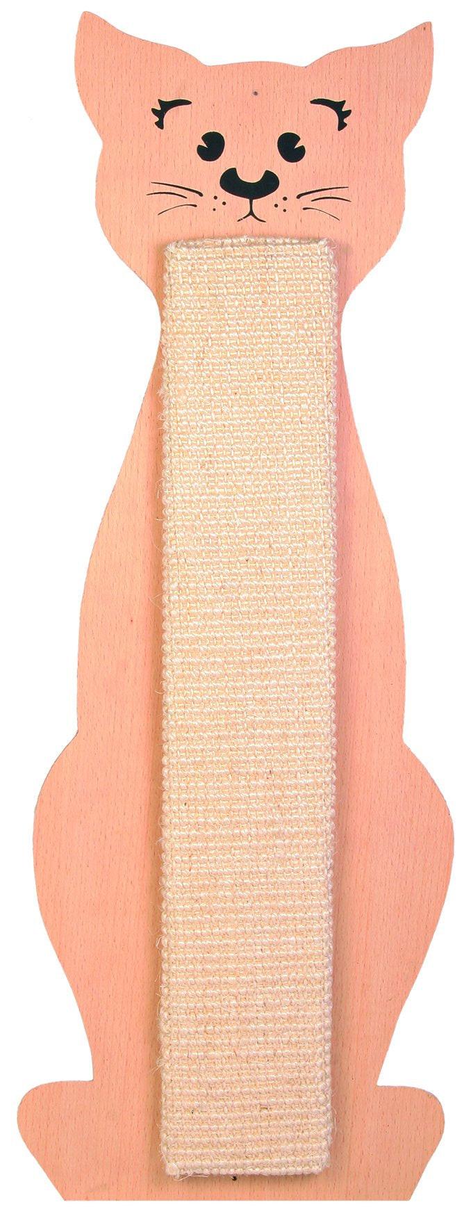 Trixie Scratching board, cat shaped, 21 x 58 cm, natural/beige.