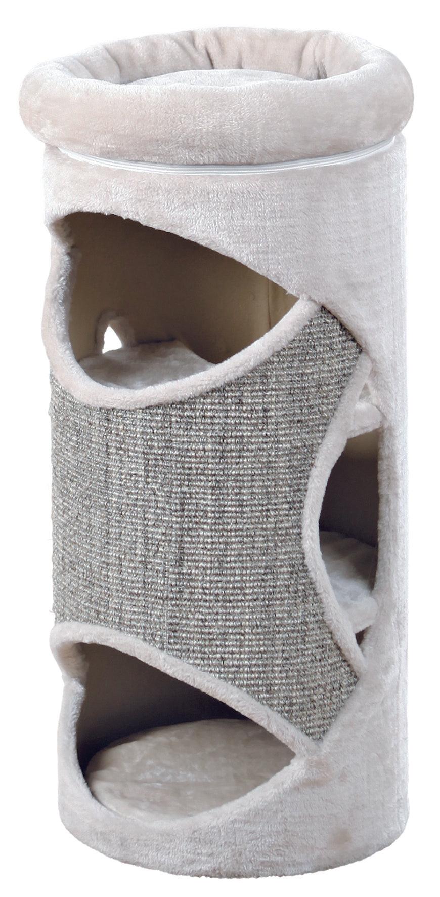 Trixie Gracia Cat Tower, 85 cm, light grey/mottled grey.