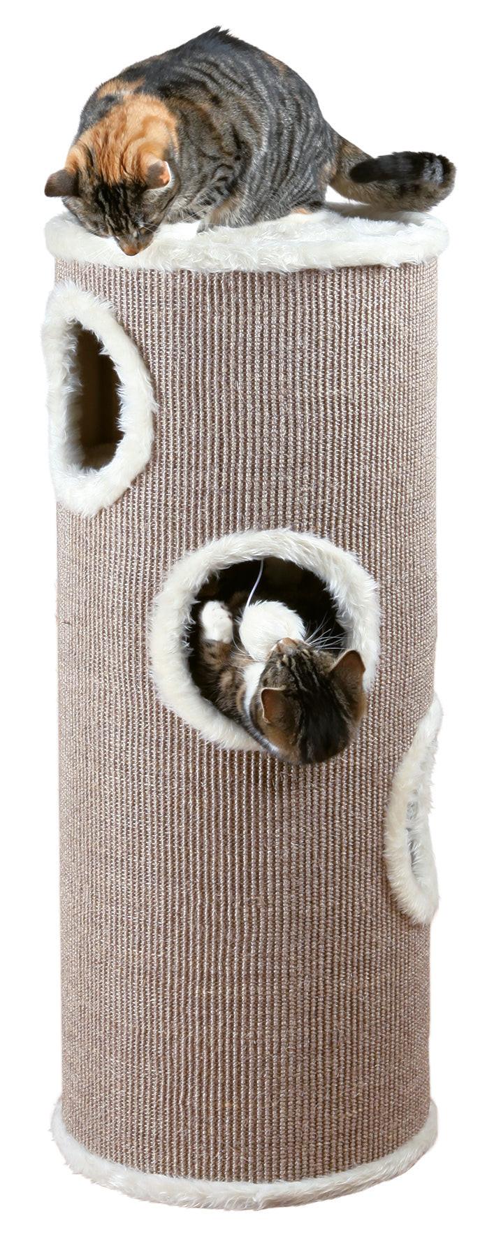 Trixie Edoardo Cat Tower, 100 cm, taupe/cream.