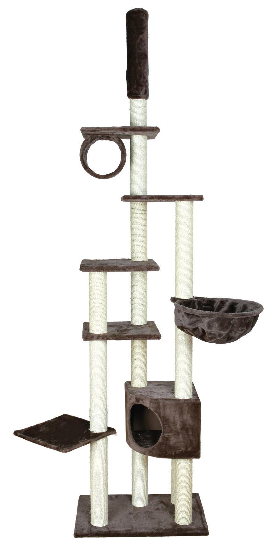 Trixie Madrid scratching post, floor to ceiling, 245-270 cm, platinum grey.