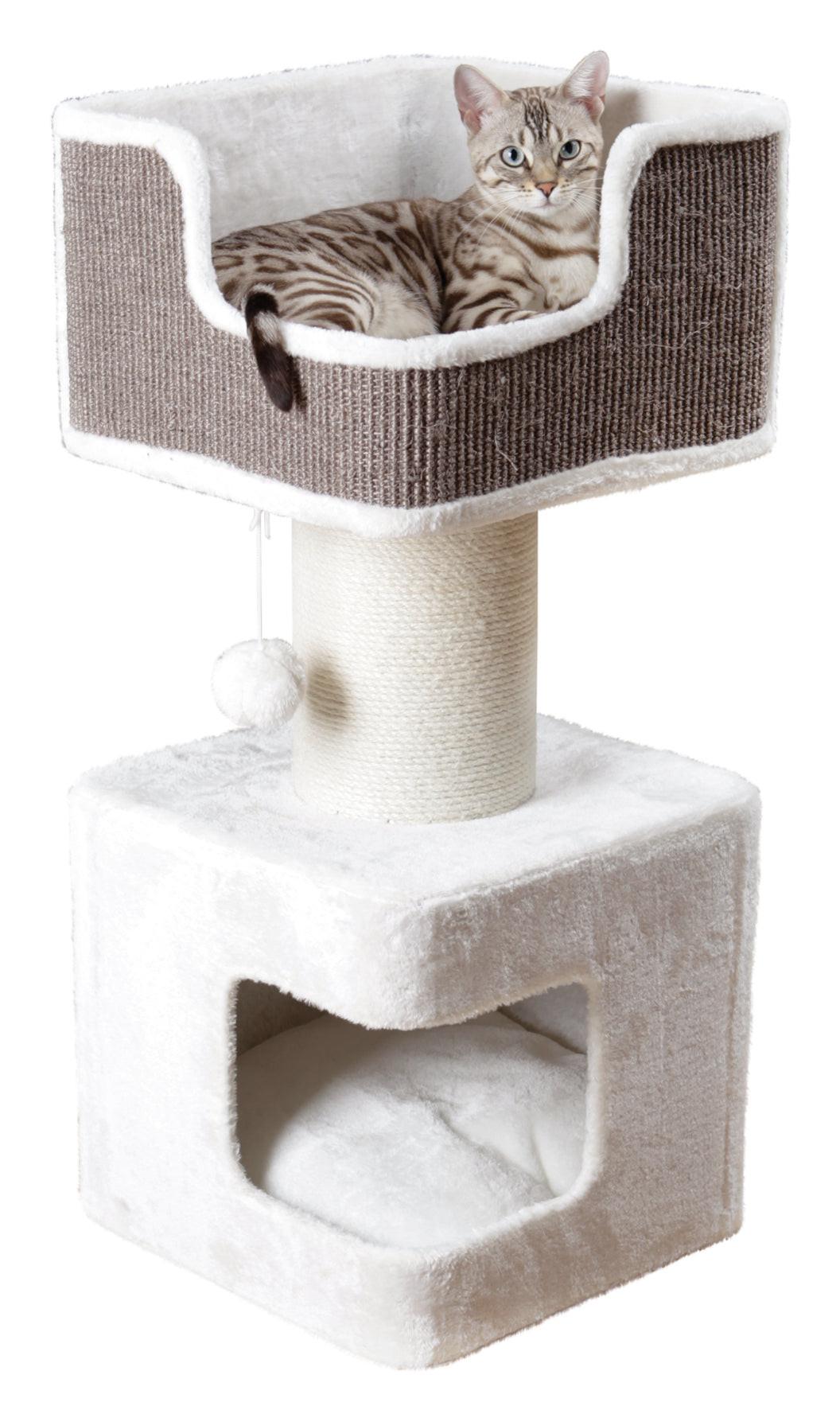 Trixie Ava scratching post, 86 cm, white/grey.