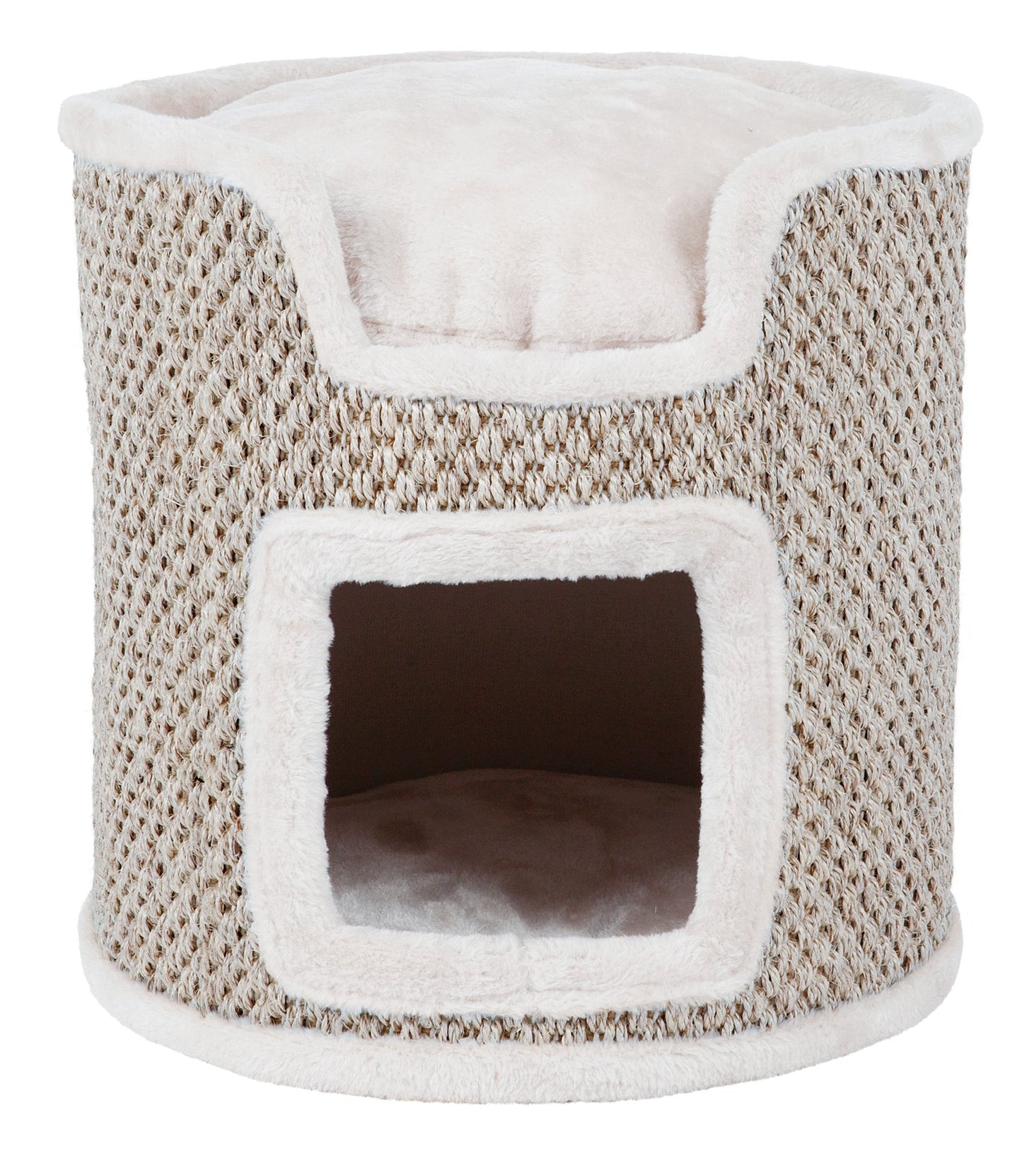 Trixie Ria Cat Tower, 37 cm, light grey/natural