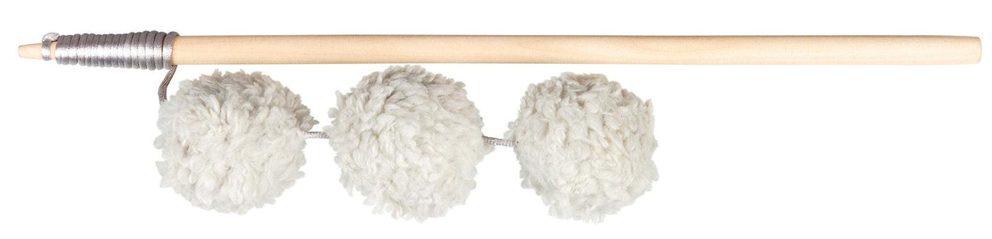 Trixie Playing rod with 3 balls, 35 cm.