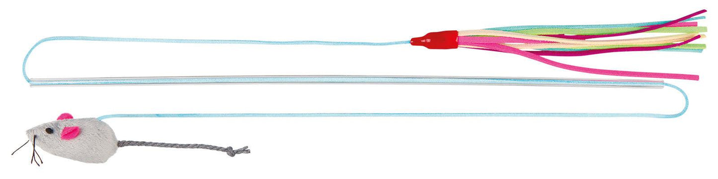 Trixie Playing rod with 2 toys, 40 cm.