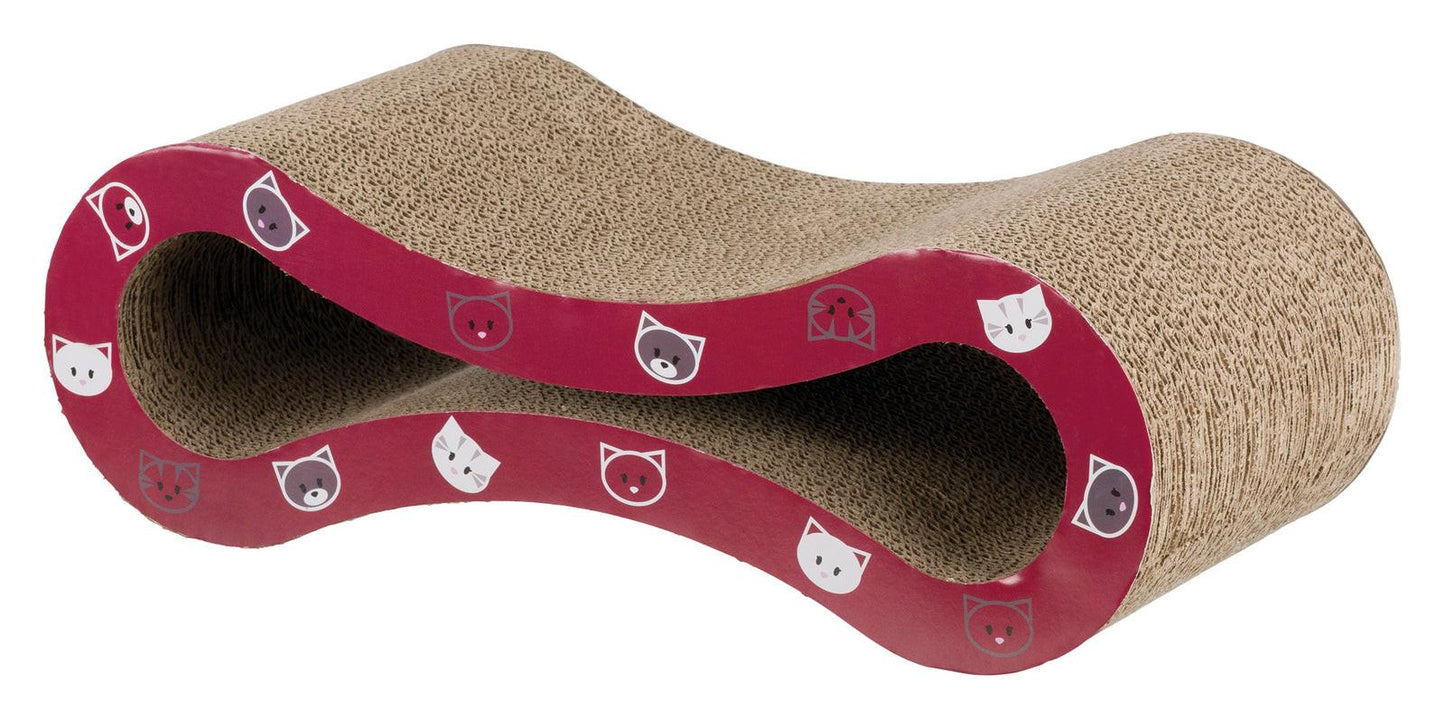 Trixie Mimi scratching wave, 48 x 16 x 22 cm, wine red.