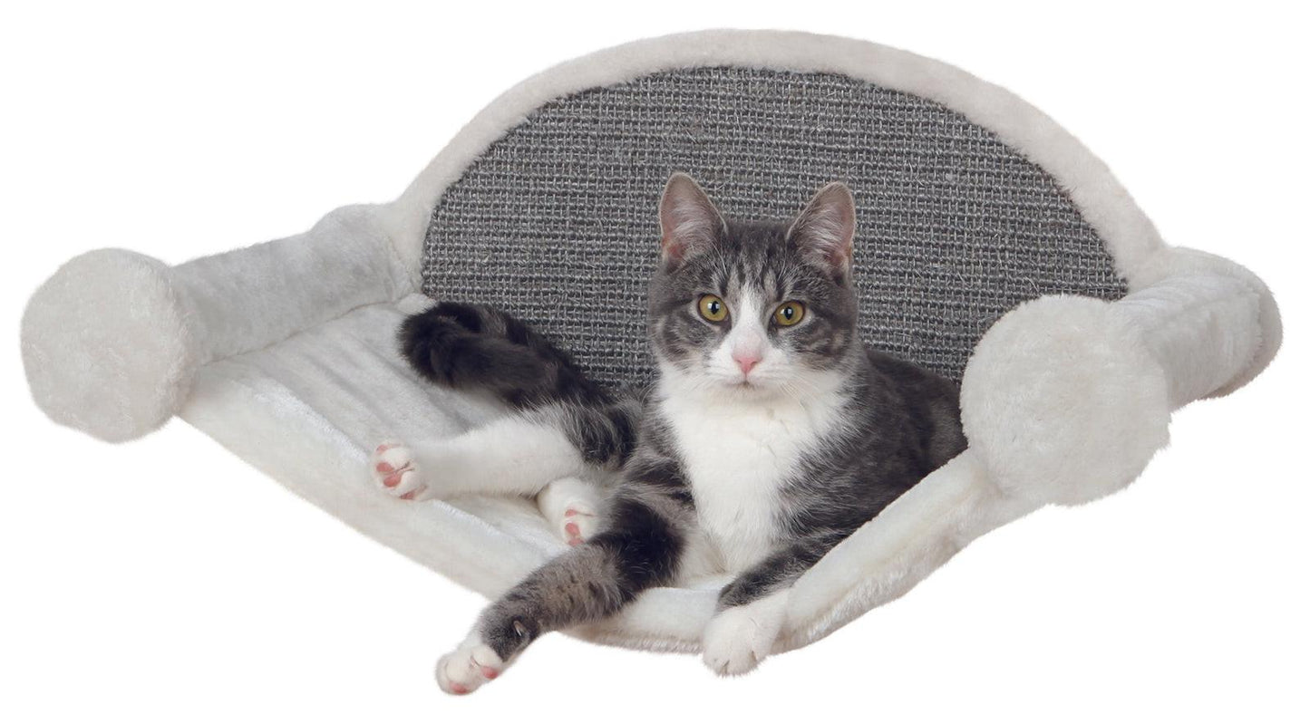 Trixie Hammock for wall mounting, 54 x 28 x 33 cm, white/grey.