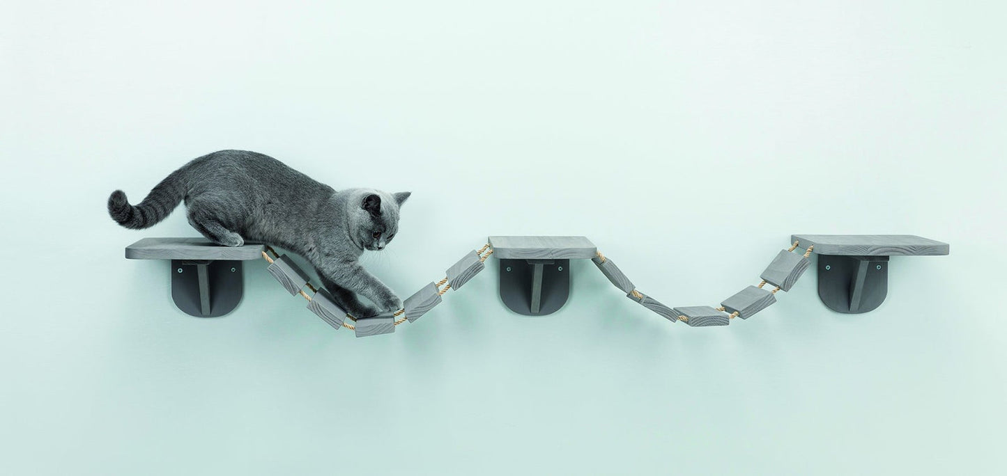 Trixie Climbing ladder for wall mounting, 150 x 30 cm, taupe