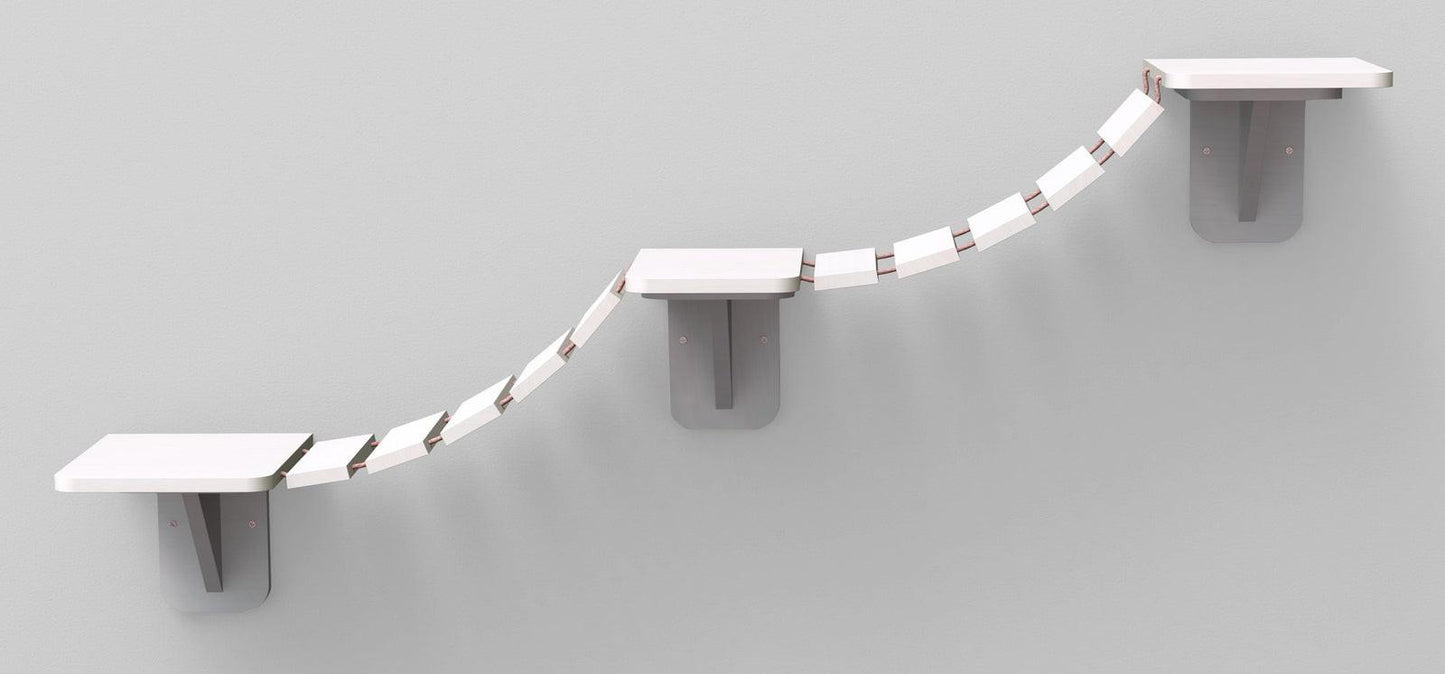Trixie Climbing ladder for wall mounting, 150 x 30 cm, white.