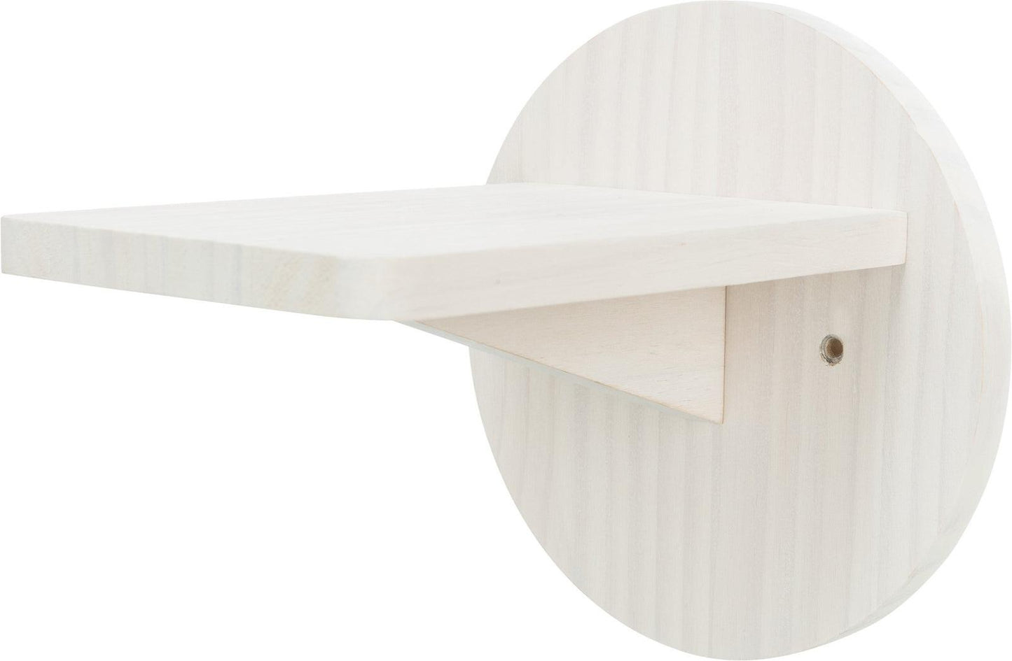 Trixie Climbing step for wall pine wood, diam. 19 x 22 cm, white.