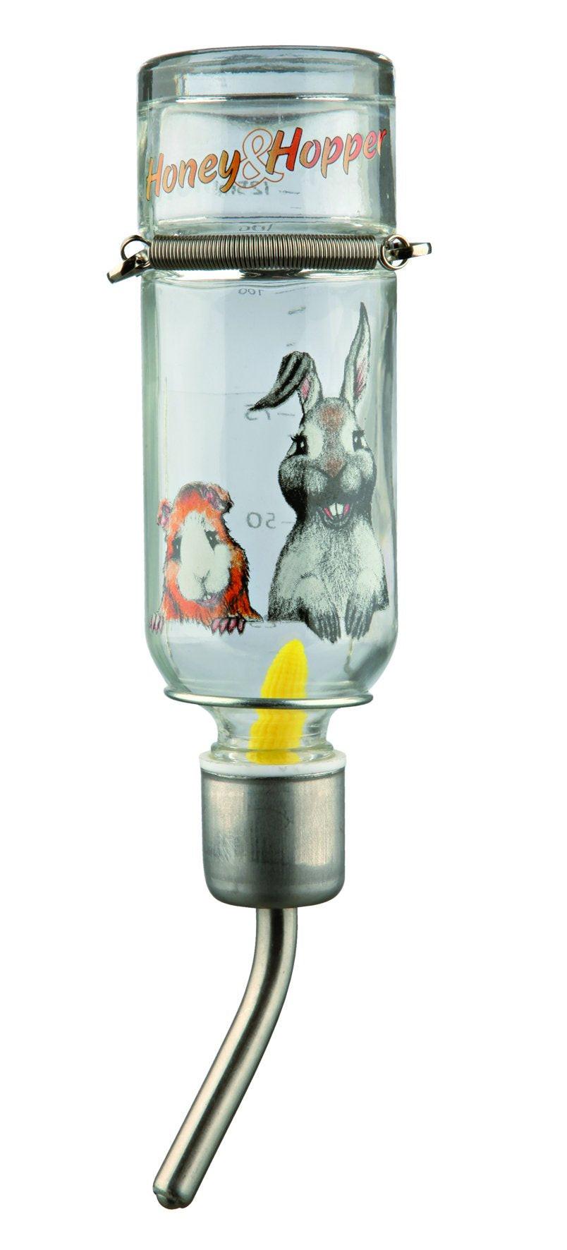 Trixie Honey & Hopper water bottle, glass, 125 ml.