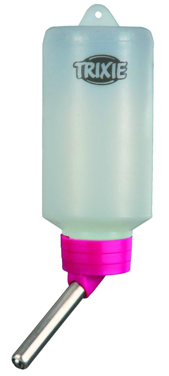 Trixie 18 water bottles with wire holder, 100 ml.