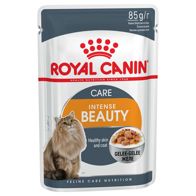 Royal Canin Intense Beauty Care Pouches in Jelly Adult Cat Food