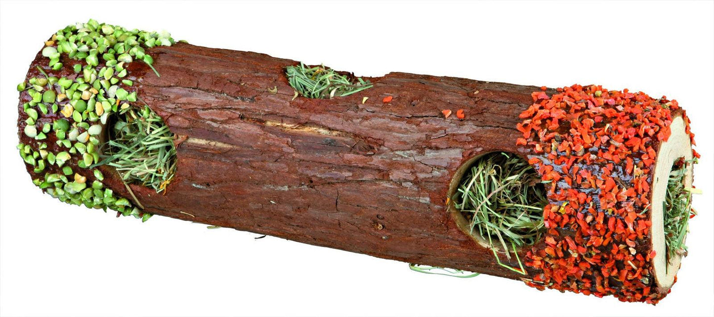 Trixie Tube tunnel with hay and hibiscus blossoms, diam. 9 x 30 cm, 35 g.