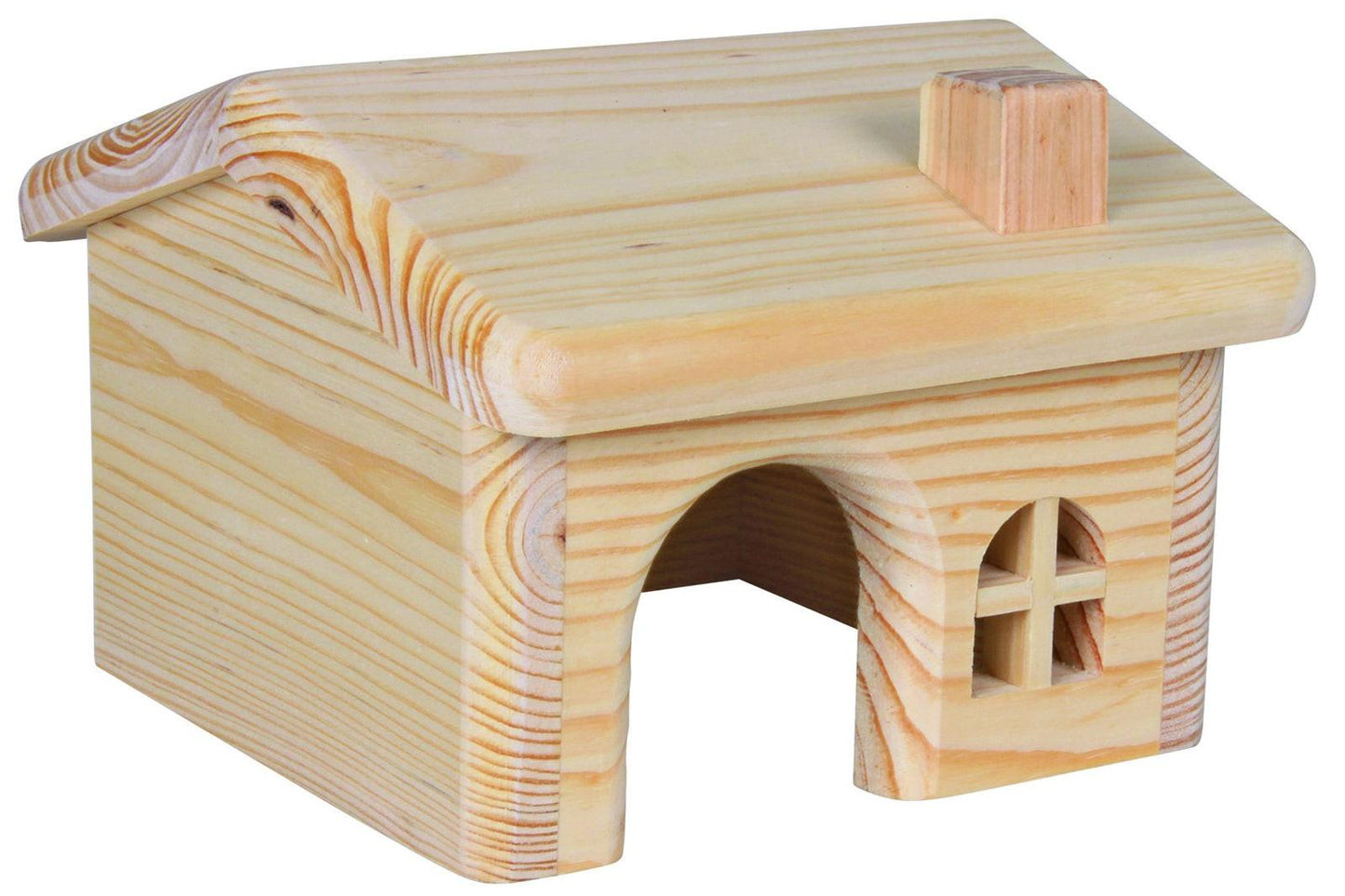 Trixie Wooden house for mice/hamsters, 15 x 11 x 15 cm.
