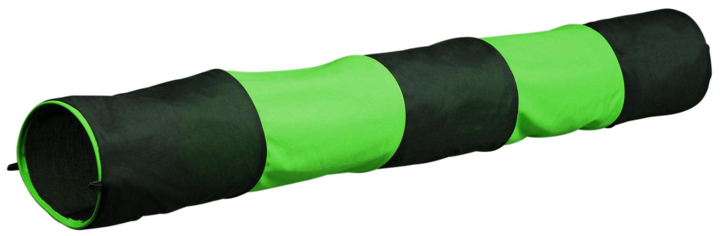 Trixie Playing tunnel for rabbits, diam. 18 x 130 cm, anthracite/green.