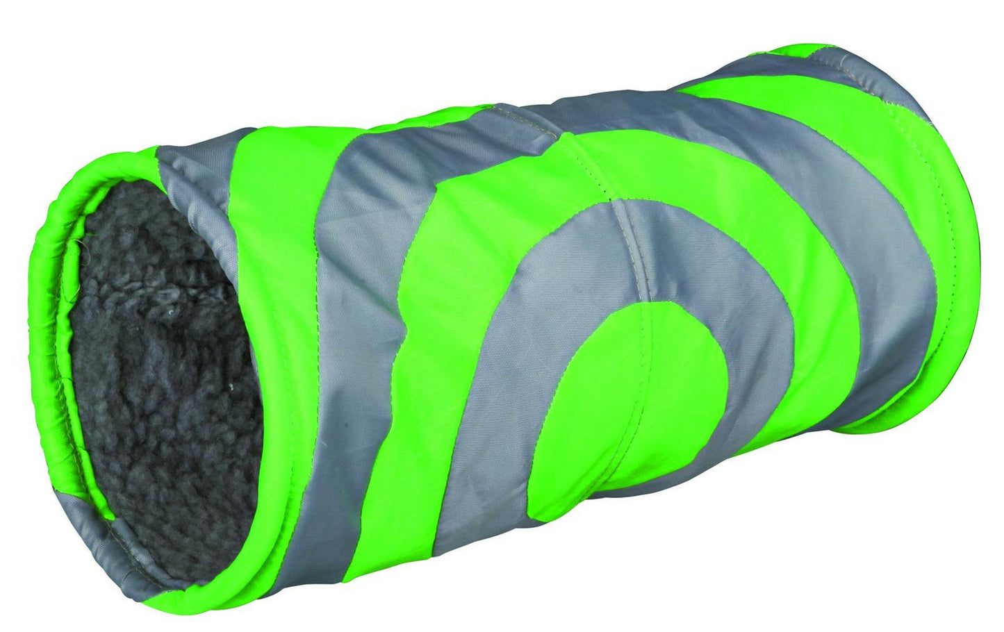 Trixie Cuddly tunnel for small animals, diam. 15 x 35 cm, grey/green.