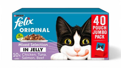 FELIX Original Mixed Selection in Jelly – 40 Pack.