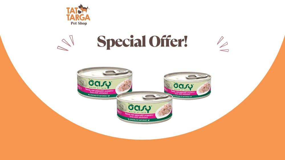 Oasy Cat Natural Tuna With Whitebait, 150g.