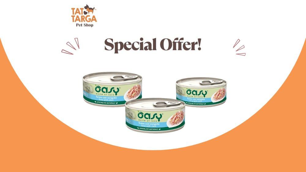 Oasy Cat Natural Tuna With Clam, 150g.