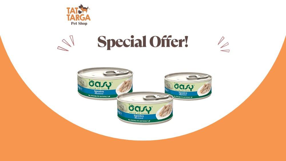 Oasy Cat Natural Mackerel, 150g.