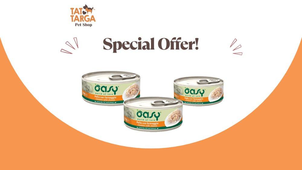 Oasy Cat Natural Chicken With Cheese, 150g.