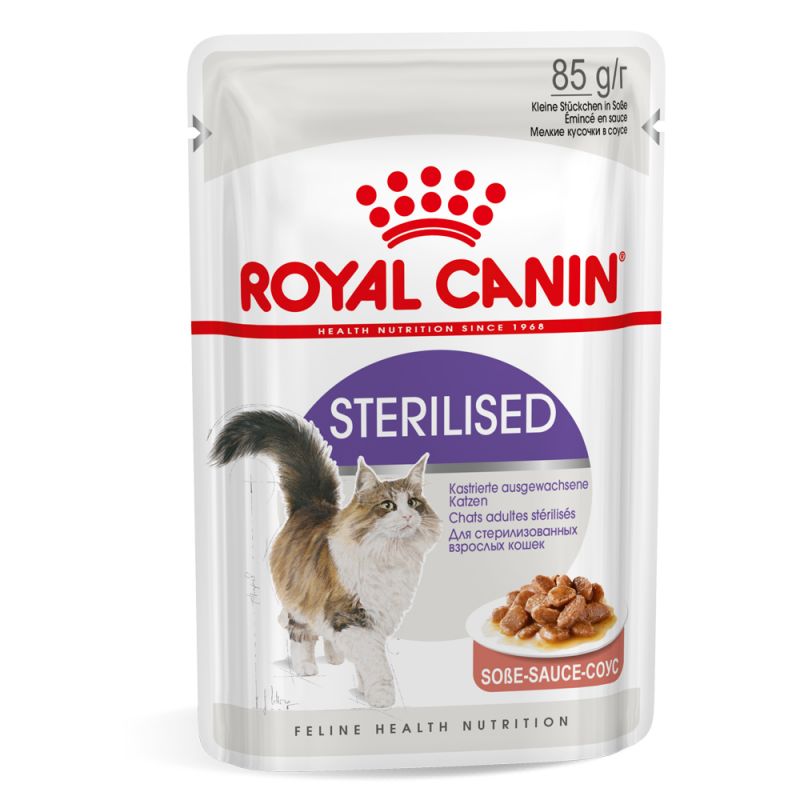 Royal Canin Sterilised Pouches in Gravy Adult Cat Food