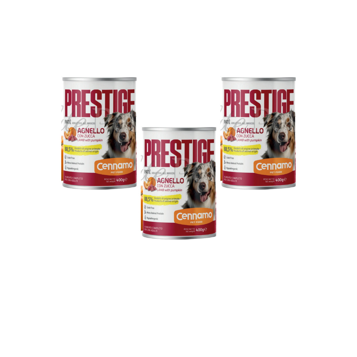 6+1!!! Prestige Mono Pate Lamb Adult All Breeds 400g.