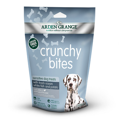 Arden Grange Sensitive Crunchy Bites with Ocean White Fish 225g