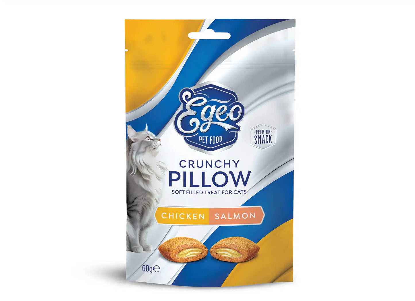 Egeo Chicken & Salmon Crunchy Pillow 60g
