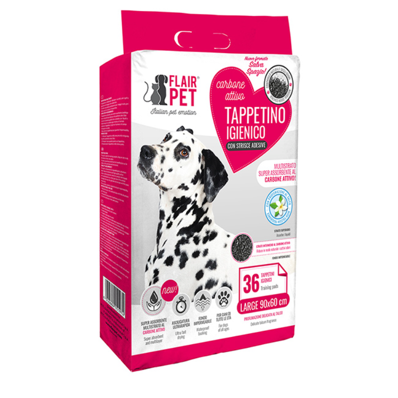 Flairpet Activated Carbon pads Talc Scent